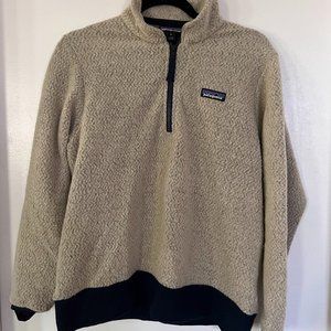 Patagonia Women's Woolyester Fleece Pullover - Half Zip - Size M - Oatmeal
